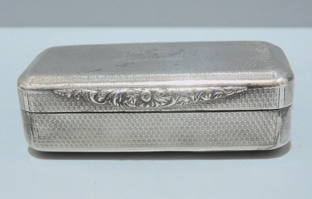 -ANCIENNE TABATIERE ARGENT Poinçon MINERVE + Orfèvre Grattoirs aux angles D EUR 110,00 - PicClick IT