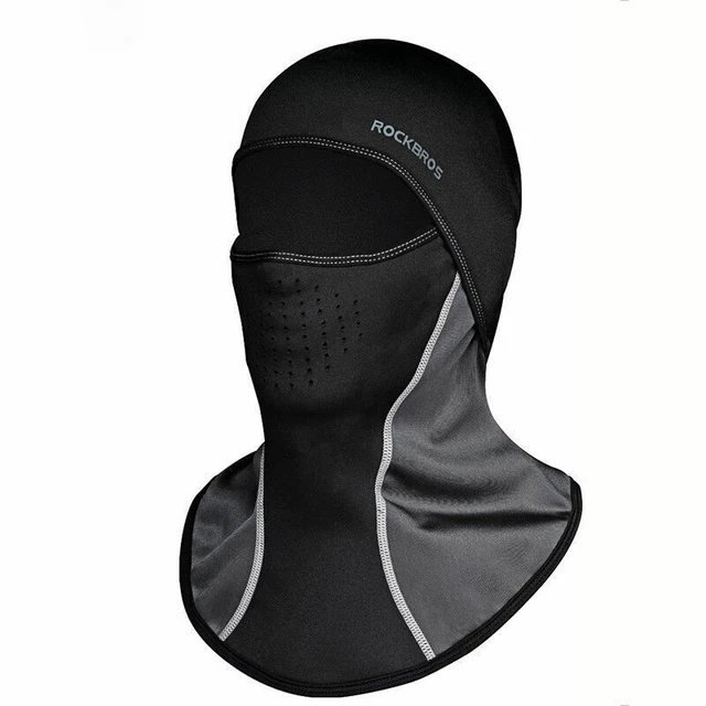 ROCKBROS Sturmmaske Fahrrad Maske Motorrad Mütze Fleece Schwarz Schlauchschal