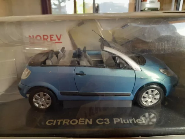 Norev 1/18 Citroen C3 Pluriel Bleue