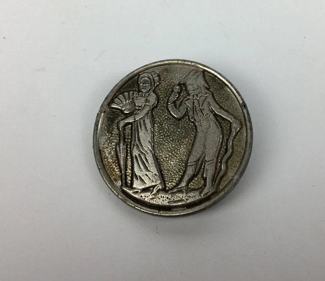 Ancien Bouton Incroyable Et Merveilleuse Xix Antique Button