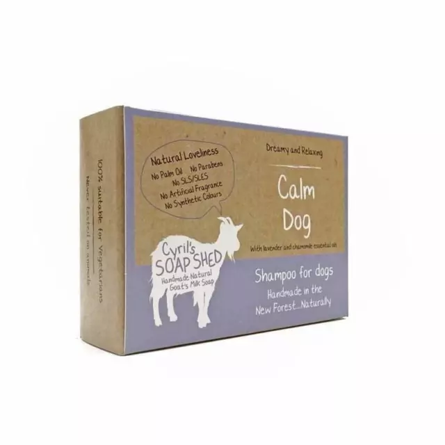 Cyril's Soap Shed 100% Natural Oils Goats Milk Calming Dog Shampoo Soap Bar