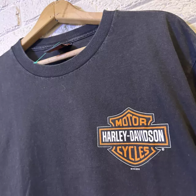 Harley Davidson Black Long Sleeve Shirt Oil Refinery Sealed Milwaukee USA TShirt