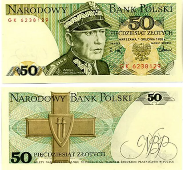 Poland 50 Zlotych 1988 P 142 c UNC