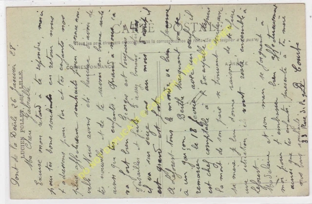 CPA 59128 Bridge Of La Deule Street Flers Estaminet Oscar Pernes Edit Pailleret 2