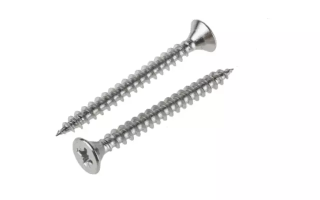 Countersunk CSK Pozi Chipboard Wood Screws A2 Stainless Steel 4mm 8g