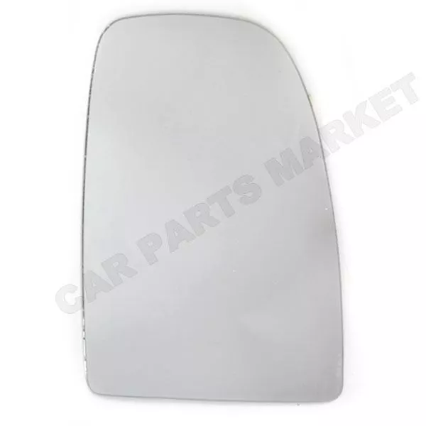 Right Driver side Convex Wing door mirror glass for Fiat Ducato 2007-23 + plate