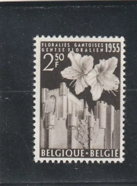 L5552 BELGIQUE timbre Y&T N° 962 de 1955 " Le Chateau des Comtes et Azal" Neuf**
