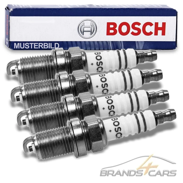 4x BOSCH ZÜNDKERZE DOPPELPLATIN FÜR VW BORA 1.8 GOLF 4 1J 1.8 1E 2.0