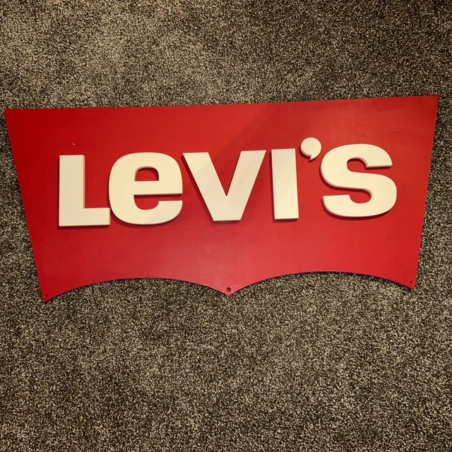 VTG Levi's 70s Cardboard Display sign VTG Levi's 70s Cardboard