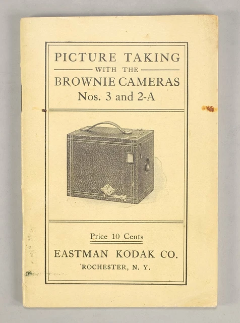 1912 Eastman Kodak Brownie Box Cameras Nos. 3 & 2-A Instruction Booklet