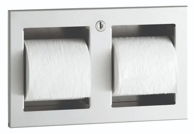 Bobrick Recessed Toilet Paper Holder B-35883 Stainless Steel