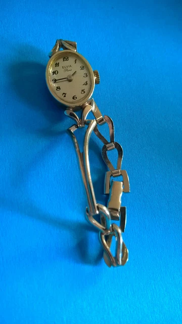 Montre femme Mod vintage mecanique plaque or bracelet fleuri fonctionne antichoc - Montres & Bijoux Montre femme Mod vintage mecanique plaque or bracelet fleuri fonctionne antichoc - Montres & Bijoux