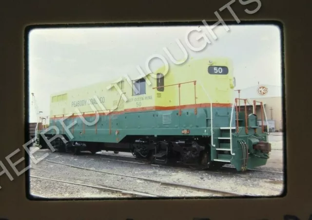 Original '78 Ektachrome Slide PCCX Peabody Coal 50 GP7 Fresh Paint Boise    23Z5