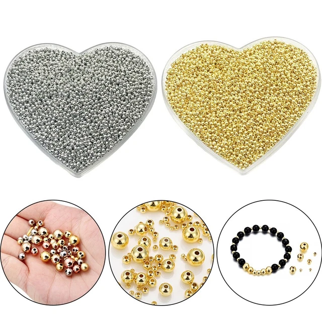 Anillo intermedio relleno de oro alta retención de color perlas para hacer artesanía