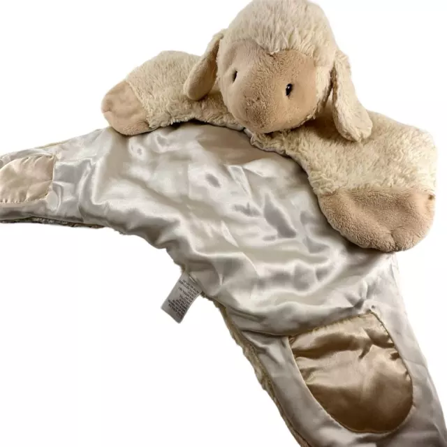 Baby Gund Plush Lovey Comfy Cozy Lamb Security Blanket Toy Soft Play Mat Cream 3