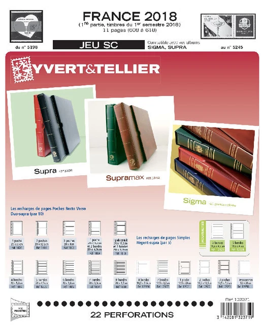 Jeu Yvert et Tellier France SC 1er semestre 2018