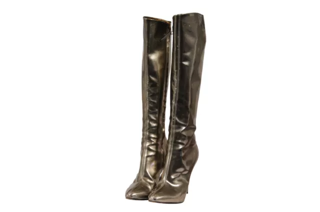GIUSEPPE ZANOTTI WOMENS Knee High Stilleto Heel Boots US 7.5 EU 37.5 ...