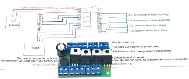 Massoth 8444000 Commande d'aiguillage électrique 10 V/DC, 24 V/DC - Electronic France Massoth 8444000 Commande d'aiguillage électrique 10 V/DC, 24 V/DC - Electronic France