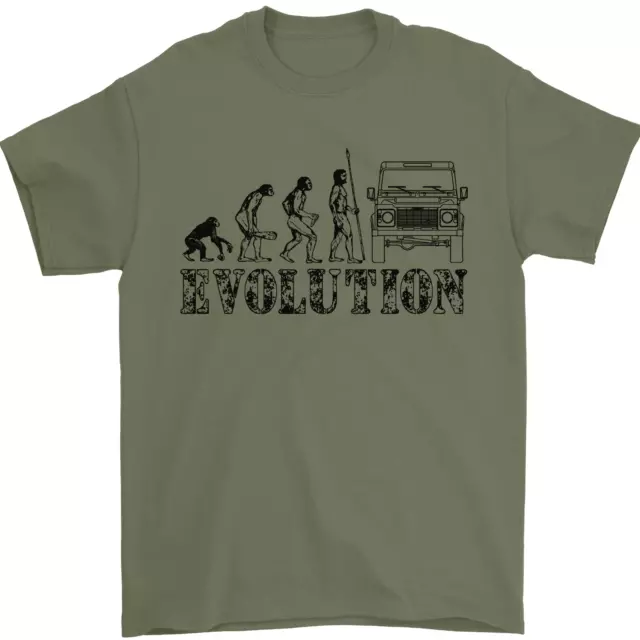T-shirt da uomo 4x4 Evolution Off Roading Road 100% cotone