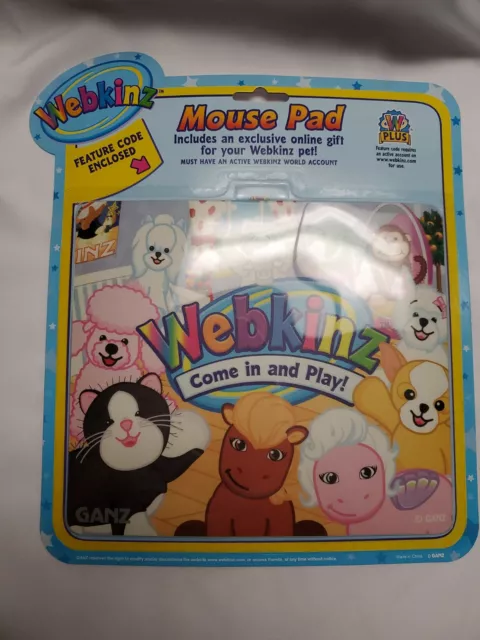 Ganz Webkinz Hanging at the Pad Mouse Pad Package NWT