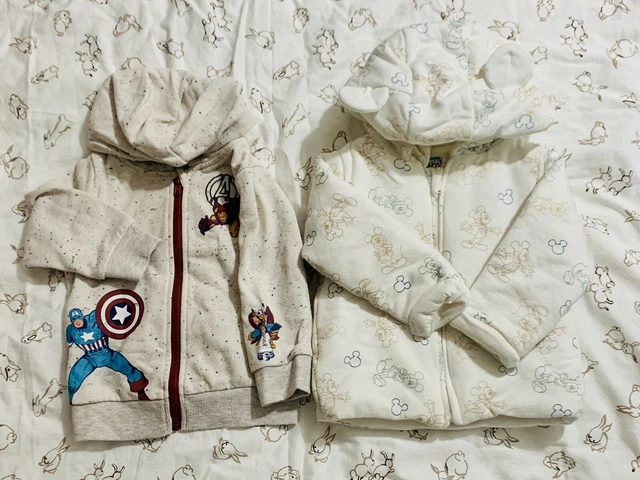 2x baby boys hoodie 9-12 months bundle