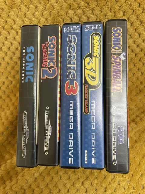 SONIC THE HEDGEHOG 1/2/3/spinball/3d Bundle Sega Megadrive EUR 117,10 ...