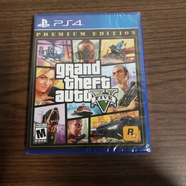GRAND THEFT AUTO V Premium Edition GTA 5 PS4 (Sony PlayStation 4, 2013) Tout neuf EUR 27,84