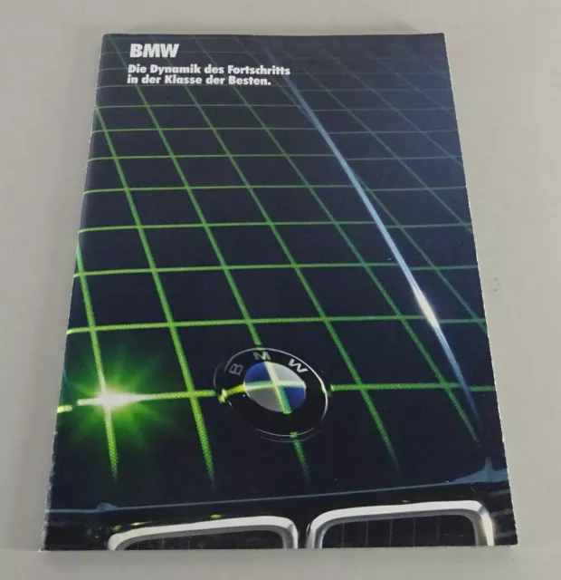 Prospetto/Brochure BMW E24 E28 E23 Dinamica Del Fortschritts Stand 01/1986