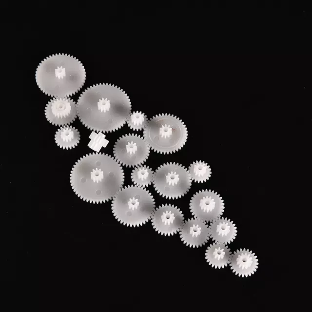 Different size 19pcs Plastic Gears M0.5 For Robotics Model Shaft Part D.zy