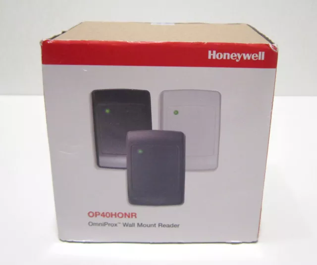 NEW SEALED Honeywell OP40HONR OmniProx Wall Mount Card Reader with 3 Bezels