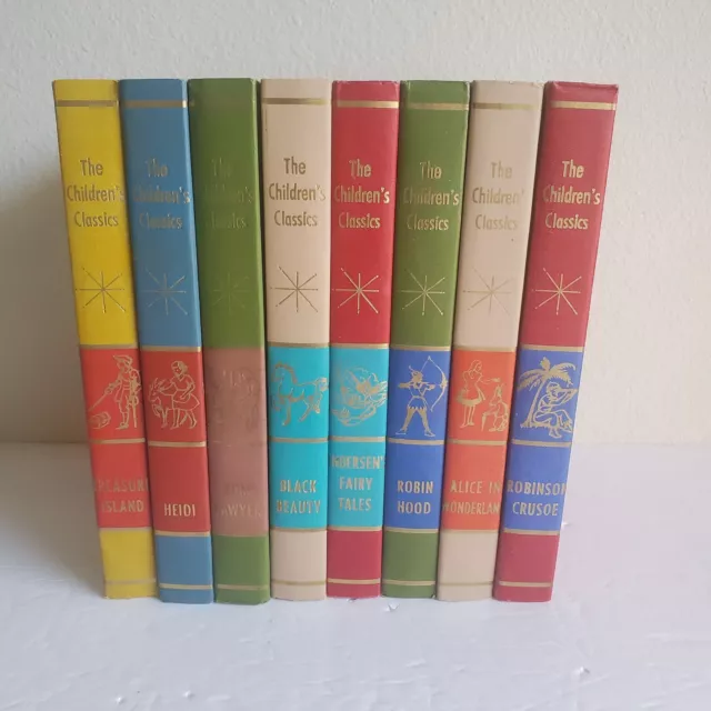 The Childrens Classics Lot of 8 HB Books Illustrated 1960's Vintage