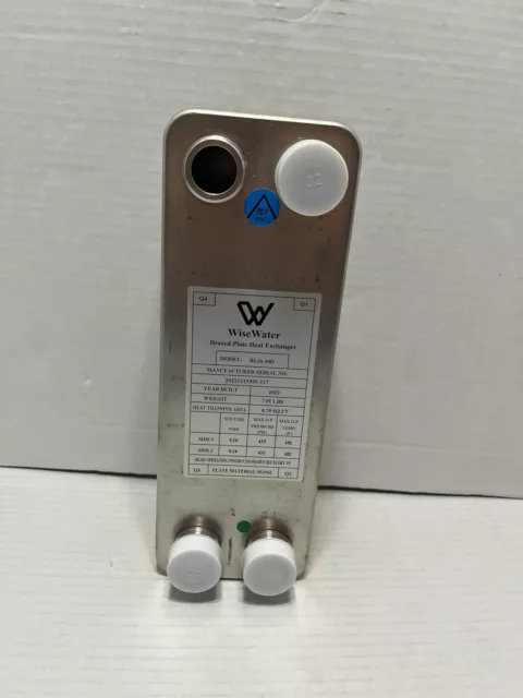 Wise Water Brazed Plate Heat Exchanger # BL26-30D