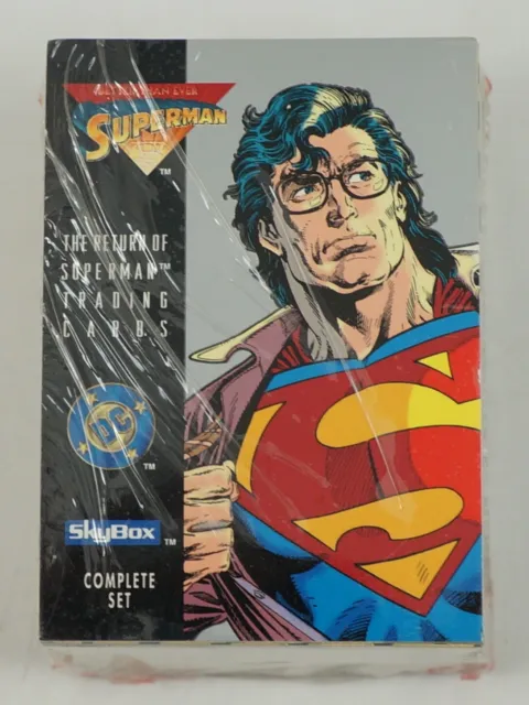 1993 SkyBox the Return of Superman Complete Trading Card Set of (100) SEALED