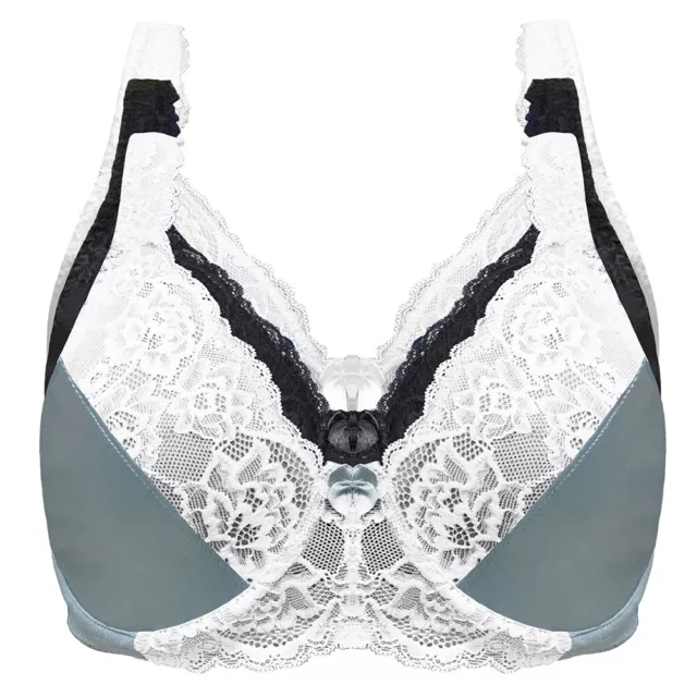 KRIS LINE WOMEN'S Fortuna soft bra plus size 30 32 34 36 38 40 42