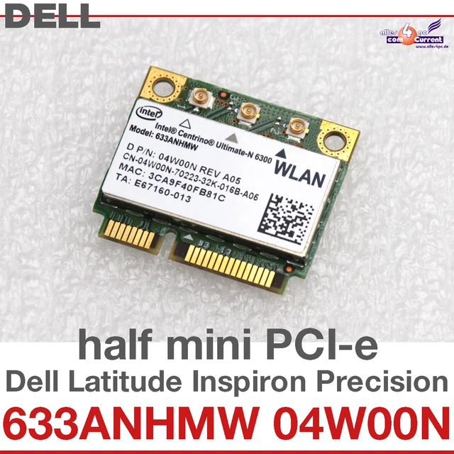 Carte WiFi Dell QCNFA344A Pour Latitude 5289 (P29S) - Sans Fil - Occasion Fonctionnelle