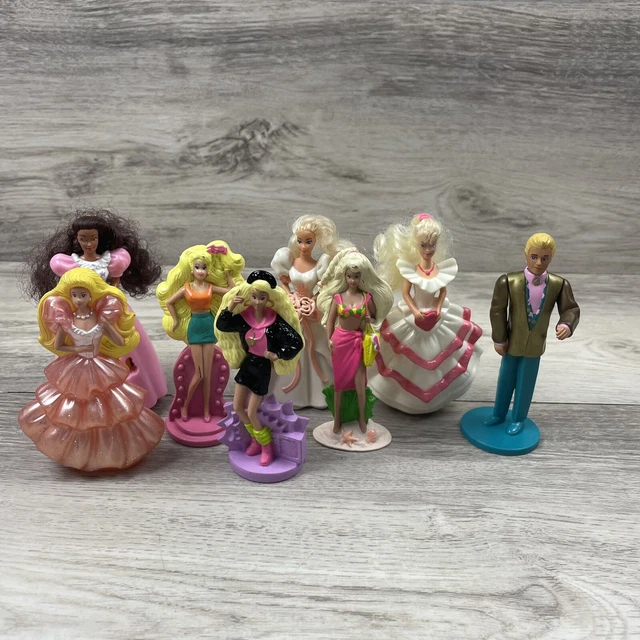 VINTAGE MATTEL 1990’S McDonalds Barbie Ken Happy Meal Kids Toys Lot Of