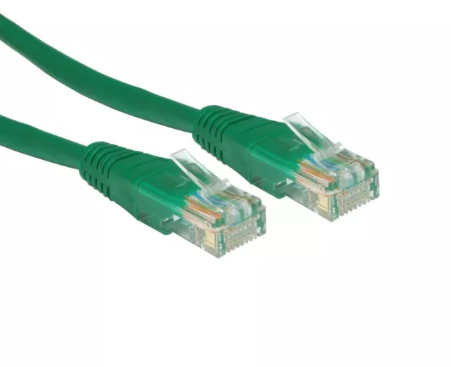 GP328 Chat 5e RJ45 UTP Réseau Ethernet Lan Câble Vert 1.5 Mètres Brassage Cordon