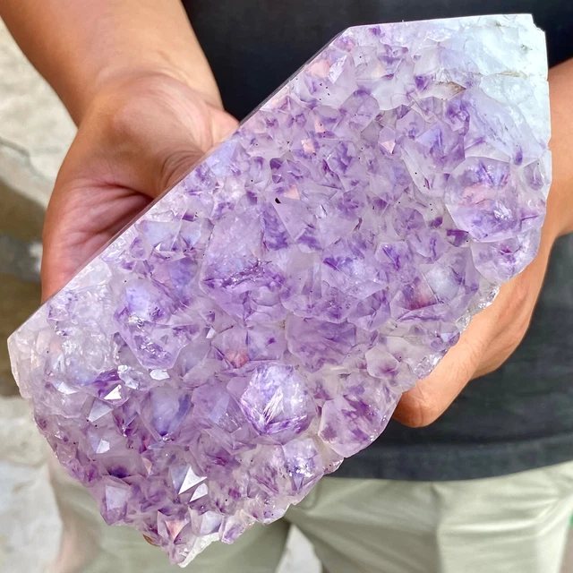 5LB Natural Dream Amethyst Crystal Column Wand Obelisk Point Reiki Healing