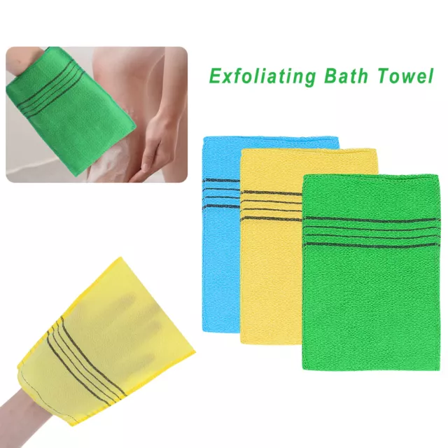 corporal Guantes de baño Toalla Toalla de baño exfoliante Lavadora de ducha