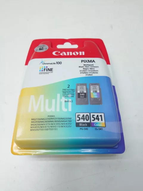 Genuine Canon PG-540 CL-541 Combo For Canon Pixma MG4150 MG4250
