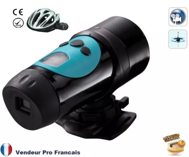 Caméra sport Embarquée HD 720p Etanche Waterproof auto vélo Lecteur carte sd