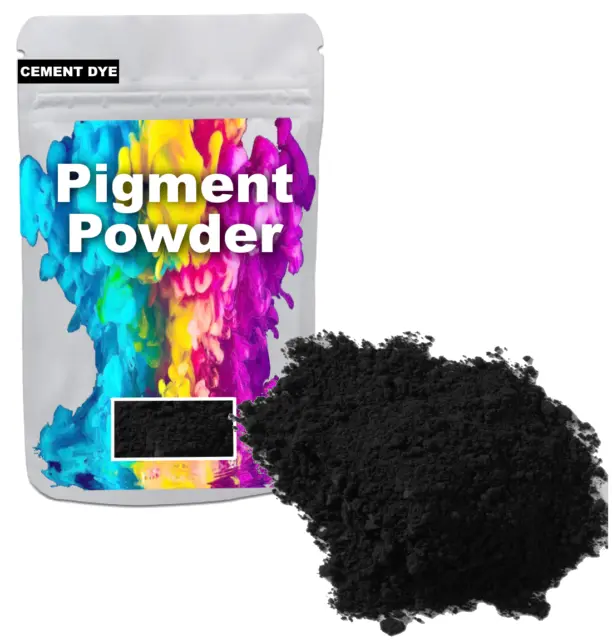 Carbon Black Pigment Colour Dye Concrete Cement Mortar Render Grout Powder