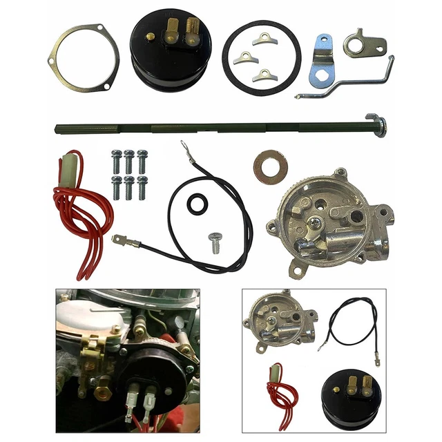 Kit Démarrage électrique Carbu Kit Conversion Starter Électrique Pour Carburateurs Edelbrock - Manuel Vers Électrique Kit Starter électrique Edelbrock