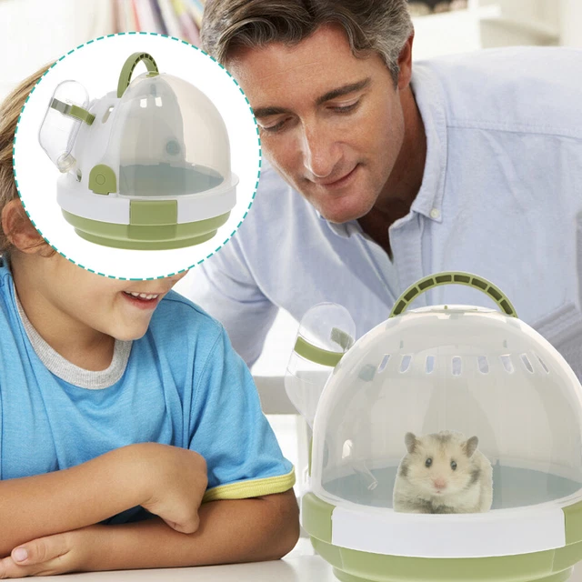 1pc Griff Hamster House Kunststoff Tragbare Hamster Box Kleintiere Käfig