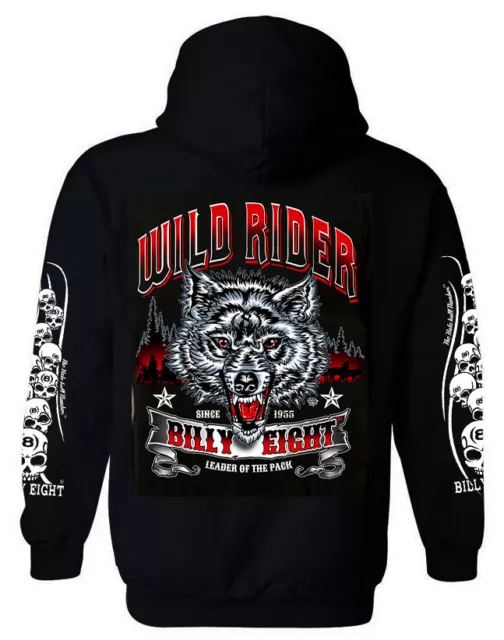 Sweat à capuche zippé Billy Eight WILD RIDER 📌