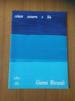 ALBUM SPARTITI GIANNI MORANDI CELESTE AZZURRO e BLU ed.BMG 