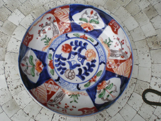 Antique Japanese Imari Porcelain Signed Hand Painted Edo Meiji Showa Era Bowl