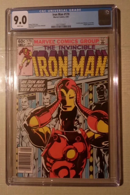 Vintage 1983 The Invincible Iron Man #170 Marvel Comic Book CGC Grade 9.0