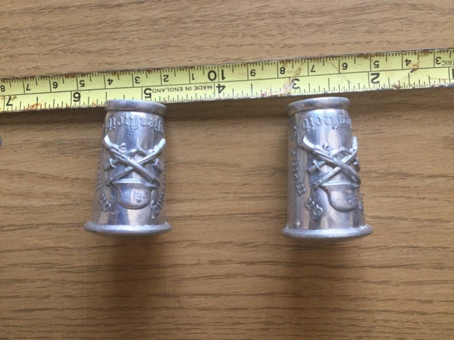 Original WWII Wehrmacht or Luftwaffe aluminium cane tops
