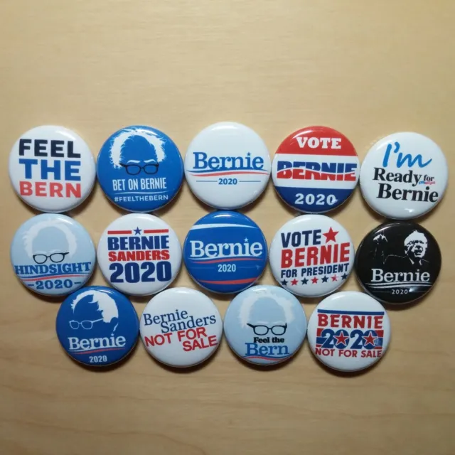 BERNIE SANDERS buttons badge pin 2020 election democrat president democratic